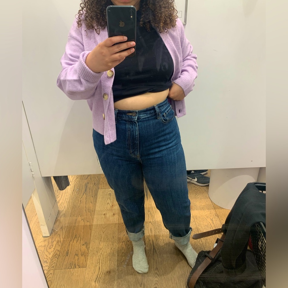 High waisted Uniqlo mom jeans